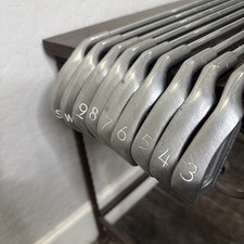 Ping Eye 2 (3-SW) Blue Dot Iron Set KT-M Steel Stiff Shaft, Ping Grips, RH EUC