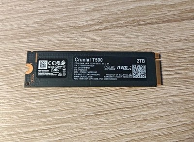 Crucial T500 m.2 SSD Festplatte mit 2000GB (2TB) Kapazität | NVME PCIe 4.0