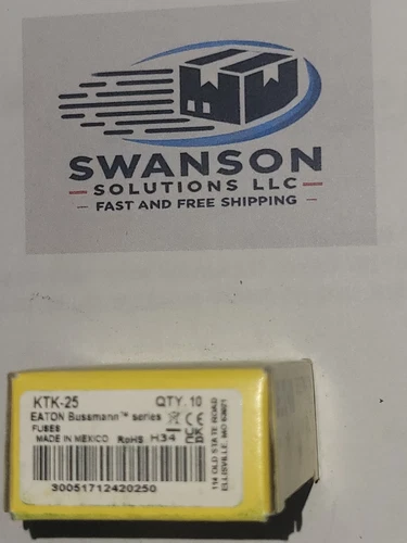 Cooper Bussmann KTK-25 Limitron Fuses - Box of 10