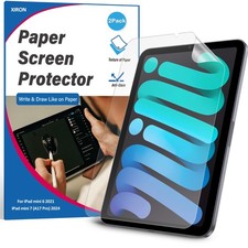 2 Pack Paper Screen Protector for iPad Mini 6, Matte PET Film, Anti-Glare