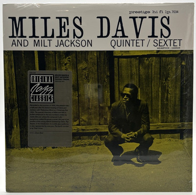 New / Sealed MILES DAVIS And MILT JACKSON  ''Quintet / Sextet'' LP 1982 OJC-012