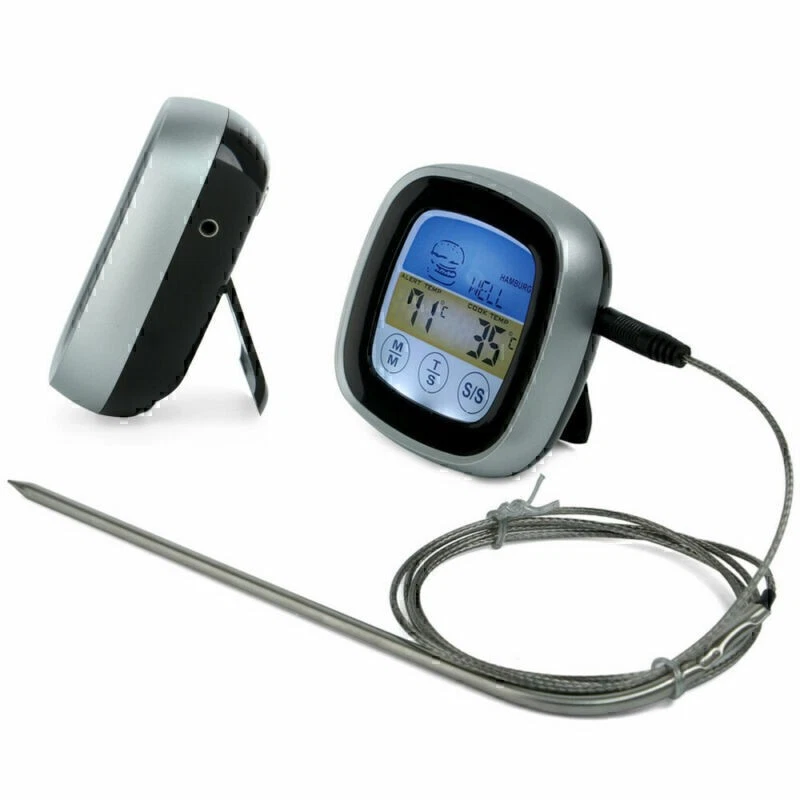 Professionelles digitales LCD-Küchenthermometer für Backöfen mit Timer-Sonde - Bild 4 von 4