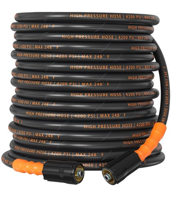 #ad Pressure Washer Hose 50 ft 4200 PSI Steel Braided amp; Durable Flexible amp; Kin... $66.49
