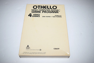 Othello Atari 2600 Video Game Complete in White Box