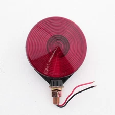 Peterson V3132 Red 4-1/8" Round Park Turn Signal Light Pedestal Mount