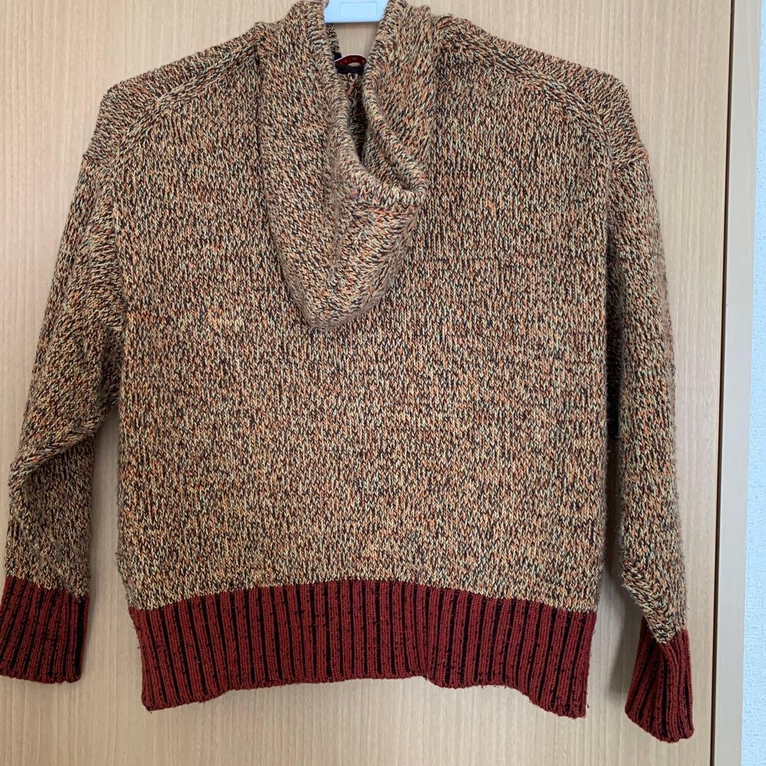 Uniqlo MARNI Women's Knit Parka, Casual Knit Outerwear, Used thumbnail 3