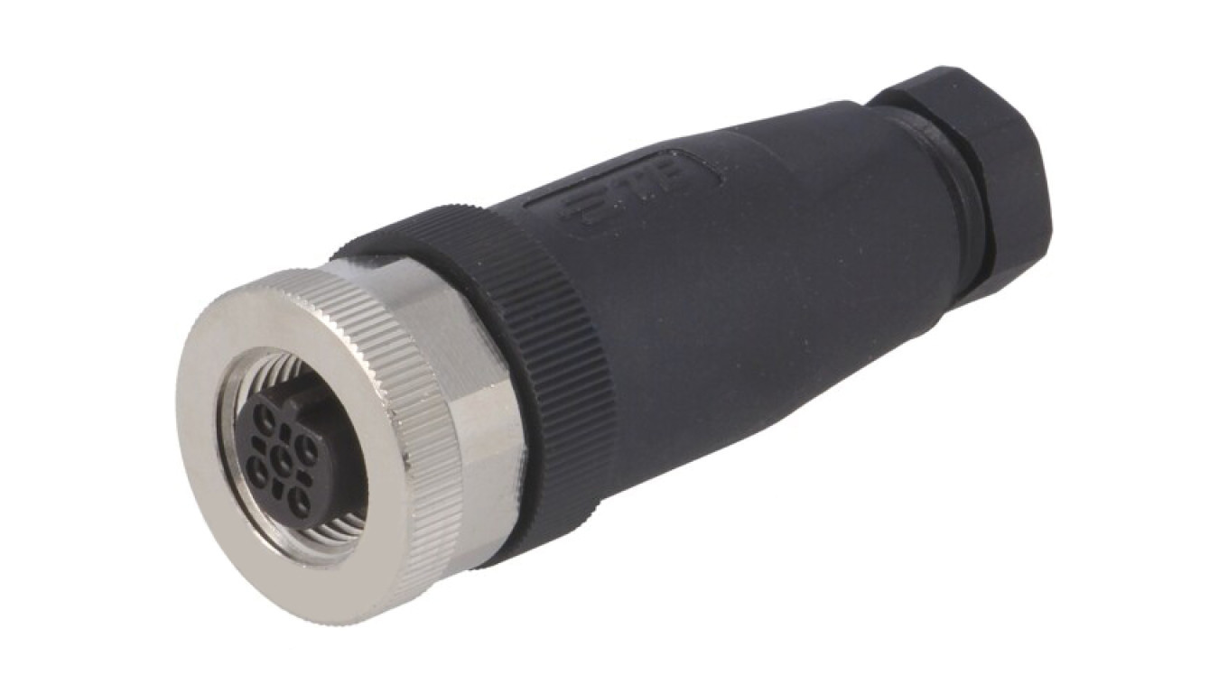 Circular connector M12 female straight unshielded 5pin 60V PG7 T411040105 /T2UK