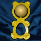 Original 1984 Cabbage Patch Kids Yellow Teddy Bear Plastic Rattle For Doll Only