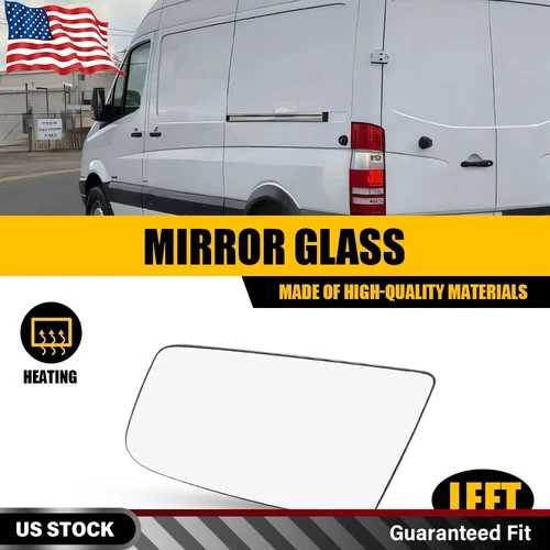 Driver Side Mirror Glass Heated For Mercedes-Benz Sprinter 2500 3500 2010-2018