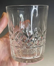 Waterford Lismore Cut Double Old Fashioned Crystal Tumbler Rocks Glass Ireland