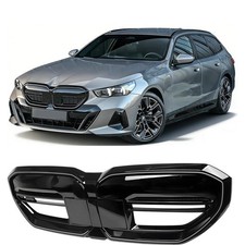LED NIEREN GRILL ZIERGITTER PASSEND FÜR BMW 5er G60 G61 GLÄNZ SCHWARZ OHNE KABEL