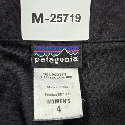 専用2 Patagonia Women Skirt 4 Black Duway Slit Zipper Outdoor Tennis