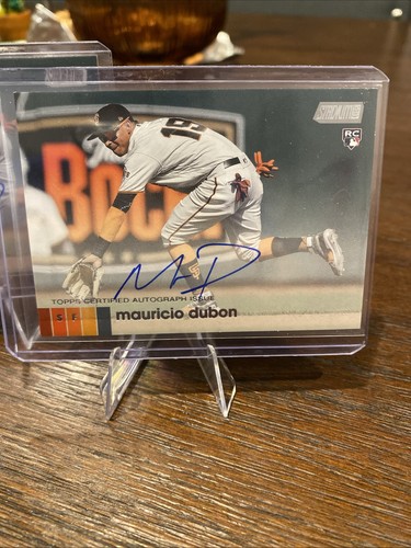 Mauricio Dubon (2) Auto Card Lot Topps Stadium Club AMD 2020 - Picture 2 of 4