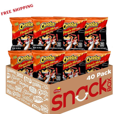 Cheetos Crunchy Flamin' Hot Cheese Flavored Snacks, 40 Count******