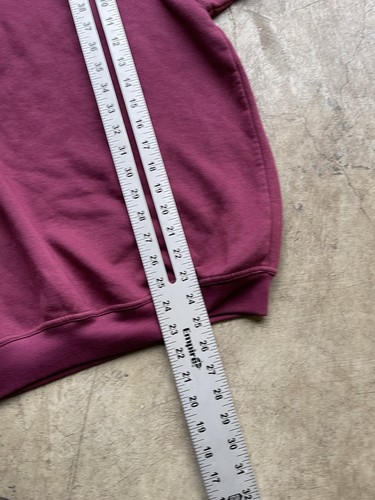 Vintage 90's Structure Ramie Cotton Crewneck Sweater Logo Maroon Men’s XL - Picture 7 of 8