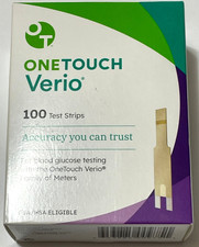 OneTouch Verio Glucose Blood Test Strips - 100 Count Exp. 04/30/2027
