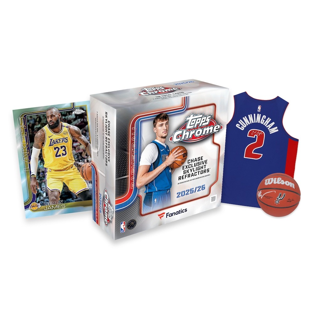 2025-26 TOPPS CHROME FANATICS MEGA BOX (42 Cards) NBA Basketball 