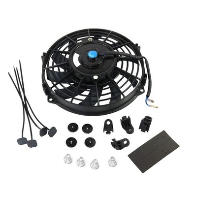 JDMSPEED New Universal Slim Fan Push/Pull Electric Radiator Cooling Engine Ki...