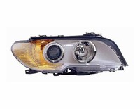 XENON-SCHEINWERFER Rechts BMW 3ER Coupe' E46 03-06 Verchromt MIT Orangem Blinker