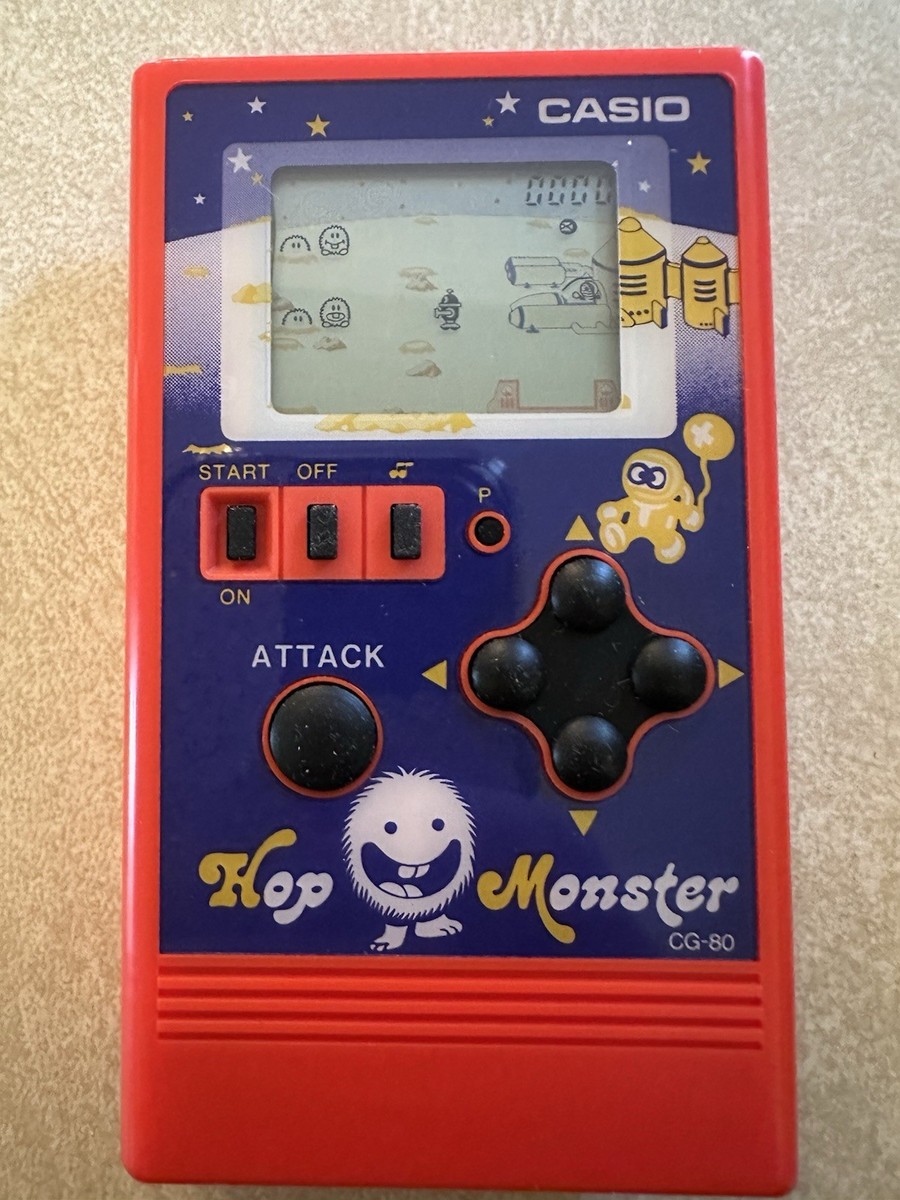 Casio Hop Monster CG-80 Electronic Game 1983 Vintage Complete In