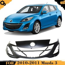 Front Bumper Cover Primed Plastic For 2010-2011 Mazda 3