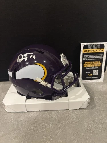 Adam Thielen Signed Minnesota Vikings Mini Helmet JSA COA
