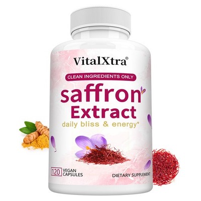 Saffron Extract With Passion Flower Promote Relaxation For Heart & Mind 120 Caps