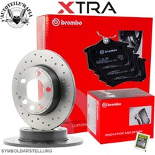 BREMBO Bremsensatz Bremsscheiben Sport Beläge + Petec Paste hinten für AUDI