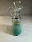 Vtg Anchor Hocking Blendo Turquoise Cruet