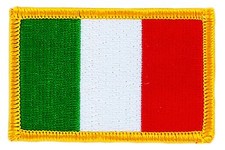 ITALY ITALIA FLAG PATCH PATCHES BADGE IRON ON NEW EMBROIDERED