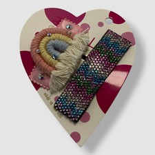 Bari Lynn Kids Girl's Pink Embellished Rainbow 2 Pack Hair Clip Set