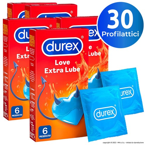 Preservativi Durex Love EXTRA LUBE Classici lubrificati Profilattici Easy-On - Zdjęcie 13 z 20