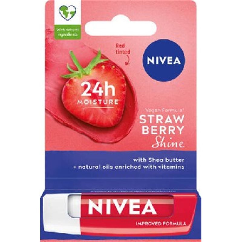 NIVEA LIPPENPFLEGE 4,8G ERDBEER-GLANZ-LIPPENSTIFT /85083-977