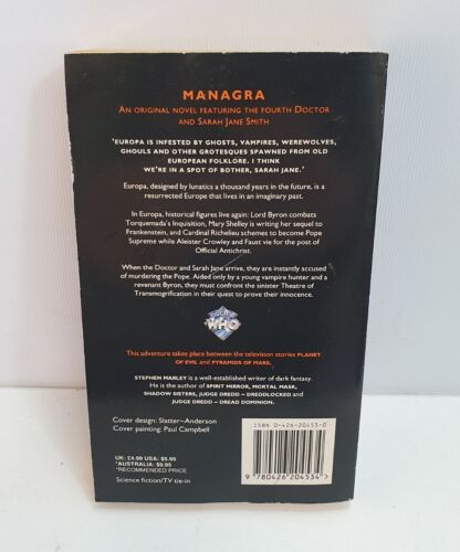 Doctor Who - Managra by Stephen Marley (Paperback, 1995) Signed - Picture 3 of 5