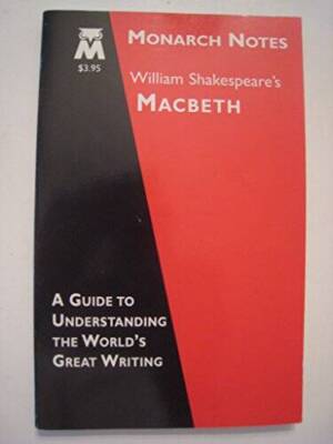 William Shakespeares Macbeth (Monarch notes) - Paperback - GOOD