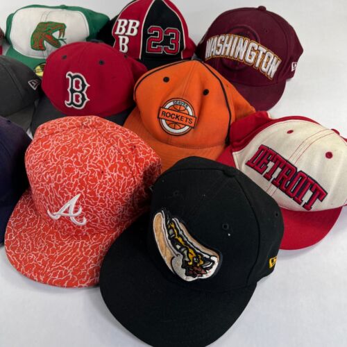 VTG New Era MLB NFL NCAA MiLB Hat Cap Lot (13) Fitted Modern Retro - Picture 3 of 10