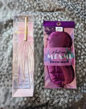 💥NEW lovely Plum colored SLEEP MASK, Soft and Comfortable + Head Massager!💥