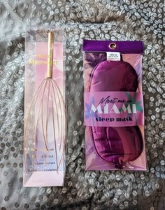 💥NEW lovely Plum colored SLEEP MASK, Soft and Comfortable + Head Massager!💥