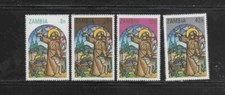 ZAMBIA #228-231 1980 CHRISTMAS MINT VF NH O.G a