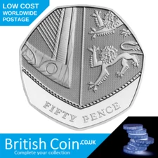 2008 Shield 50p Coin Scare Rare Fifty Pence Coins