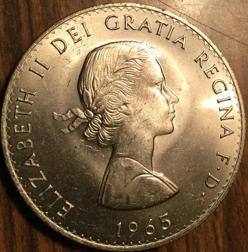 1965 UK GB GREAT BRITAIN CROWN COIN