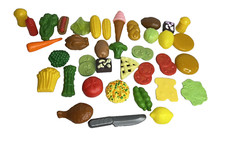 Kitchen Play Food Toy Pretend Playset Set Kids Lot of 36 Burger Corn Carrot