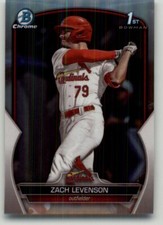 2023 Bowman Draft Zach Levenson Chrome Refractor #BDC-149 St. Louis Cardinals
