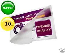 10 Mil MATTE Hot Laminating Pouches Drivers License 2-3/8 x 3-5/8 (100/pack)