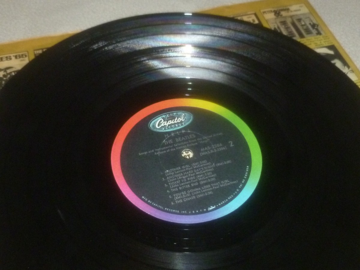 THE BEATLES HELP! RECORD MAS-2386 CAPITOL RECORDS MONO SOUNDTRACK