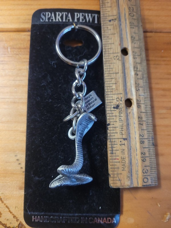 Cobra KAI Snake Keychain Sparta Pewter Carnegie Museum Pittsburgh Pennsylvania 