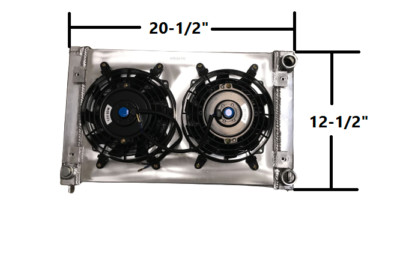 Aluminum Radiator+Shroud&Fan for 1982 1992 VW Jetta Golf Scirocco Corrado