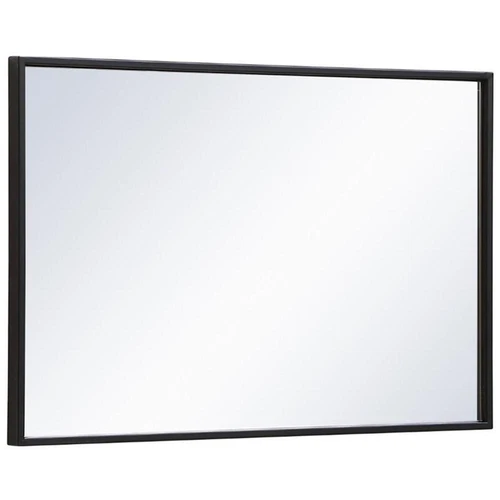 Elegant Decor Eternity 18" x 28" Modern Metal Frame Mirror in Black - Picture 5 of 9