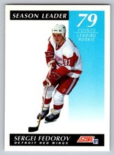 1991-92 Score Canadian - Season Leader #298 Sergei Fedorov