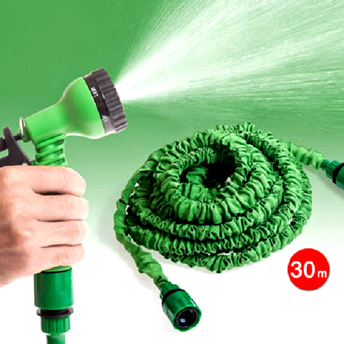 Tubo irrigazione estensibile pistola acqua giardino annaffia 7 15 22 30 metri